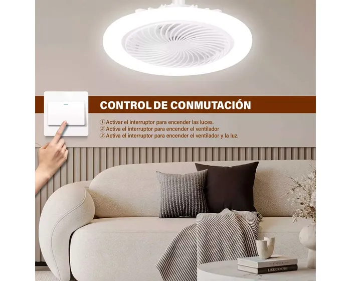 Foto 4 pulgar | Ventilador de Techo Tianlai con Lámpara