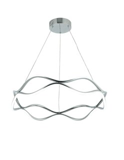 Foto 1 | Lámpara Colgante Iluminación Luz Vic LED Plateada de Diseño Moderno