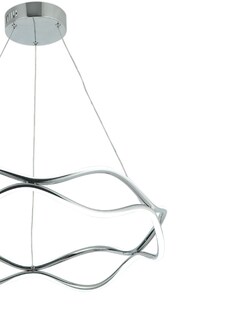 Foto 2 | Lámpara Colgante Iluminación Luz Vic LED Plateada de Diseño Moderno