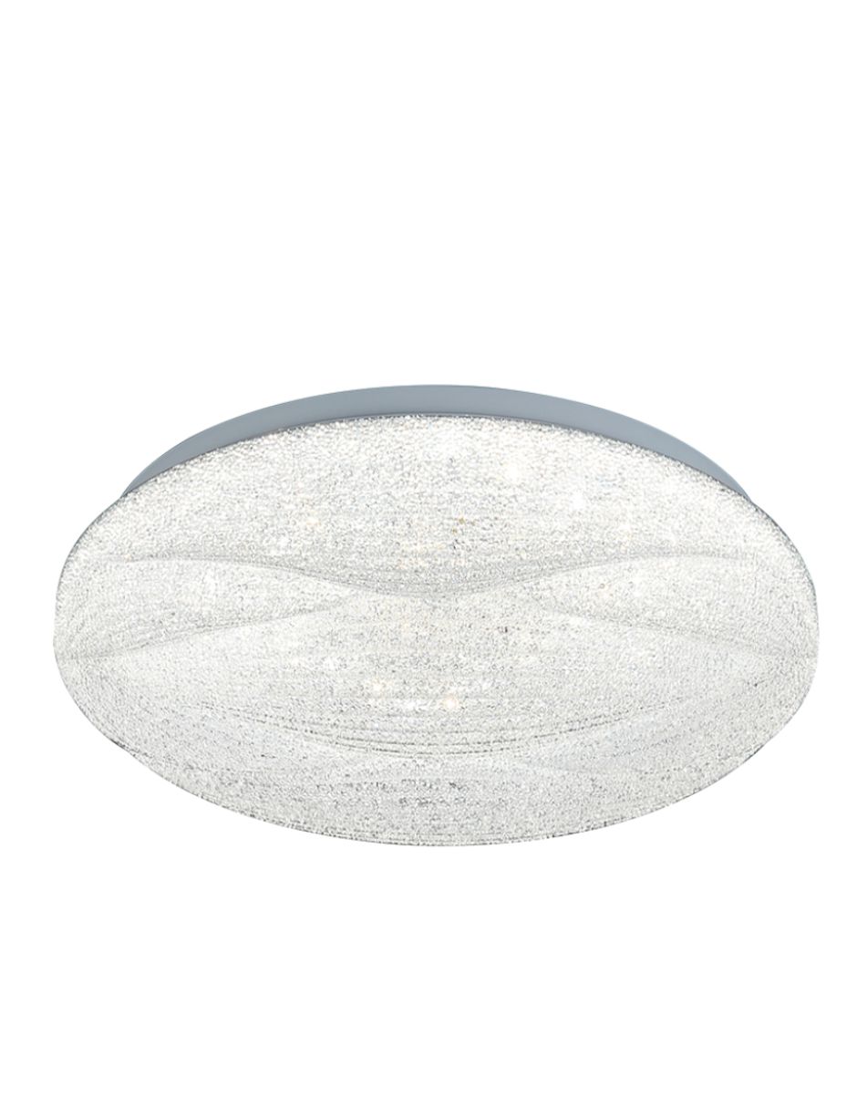 Foto 2 pulgar | Lámpara de Techo Redonda de Cristal con 3 Opciones de Luz