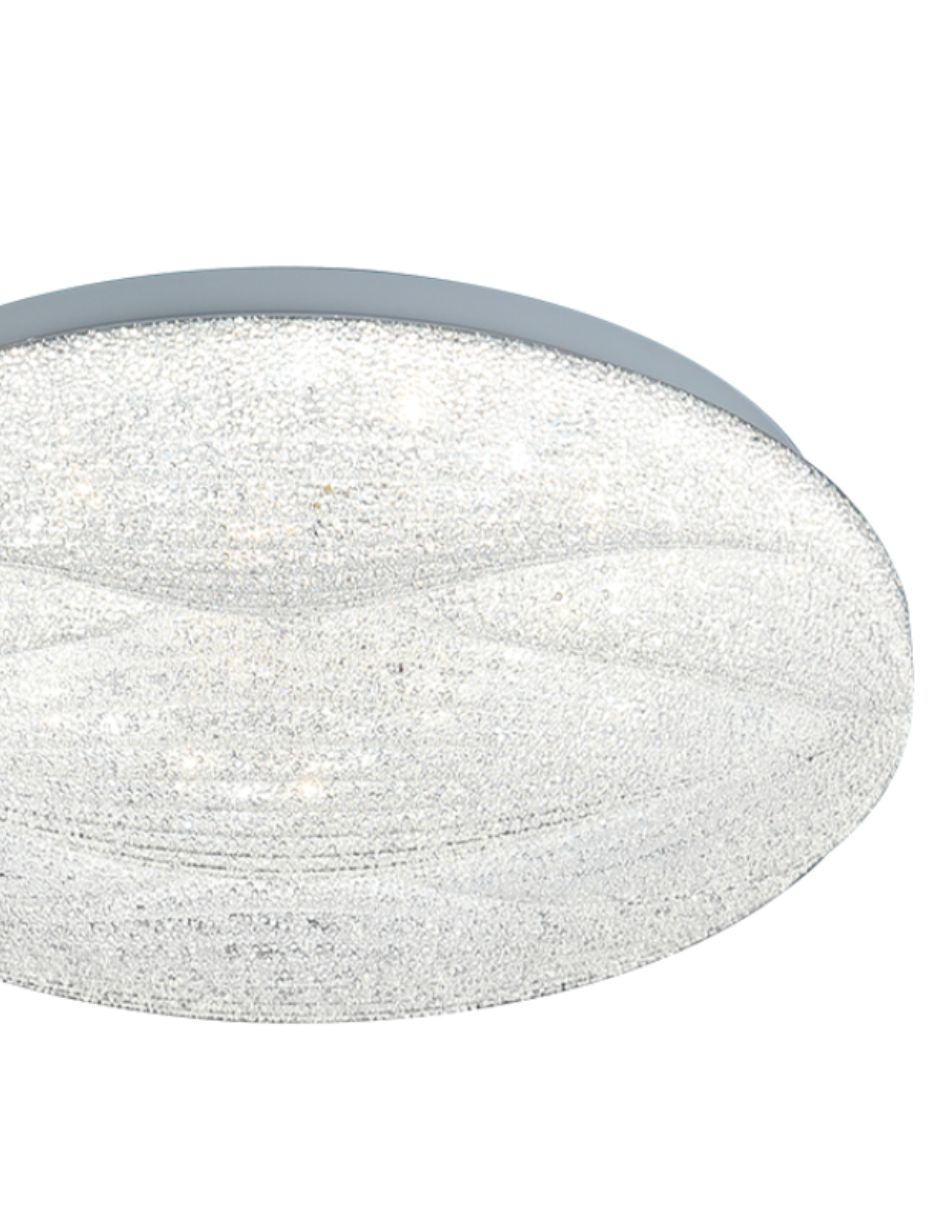 Foto 3 pulgar | Lámpara de Techo Redonda de Cristal con 3 Opciones de Luz