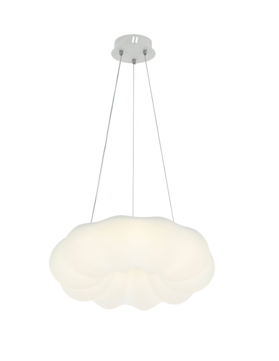 Lámpara Colgante Led Nube Blanca 45 cm