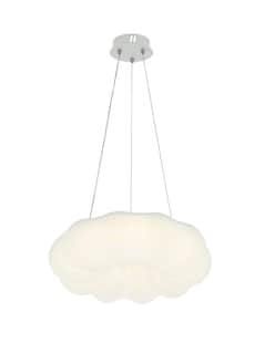 Foto 1 | Lámpara Colgante Led Nube Blanca 45 cm