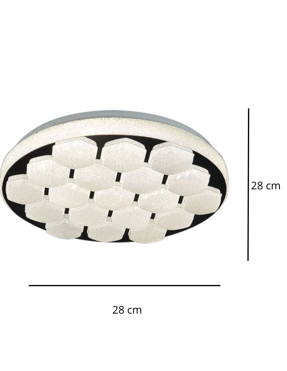Foto 4 pulgar | Lámpara LED de Techo con 3 Tonos de Luz y Diseño Panal