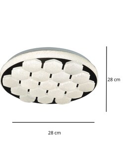 Foto 3 | Lámpara LED de Techo con 3 Tonos de Luz y Diseño Panal