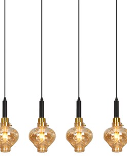 Foto 2 | Lampara Colgante De Cristal 5 Luces