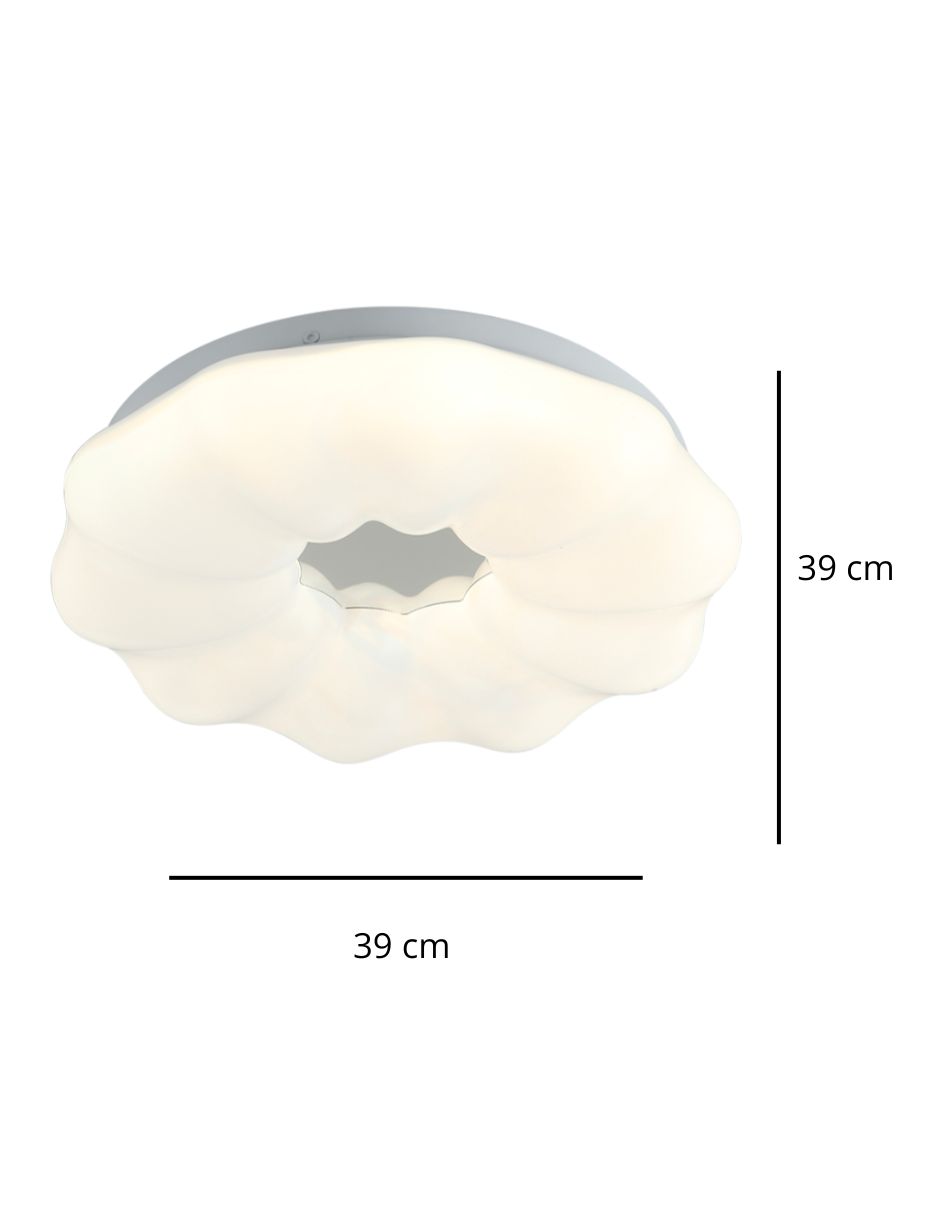 Foto 4 pulgar | Plafón Iluminación Luz Vic Diseño de Flor Grande