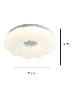 Foto 3 | Plafón Iluminación Luz Vic Diseño de Flor Grande