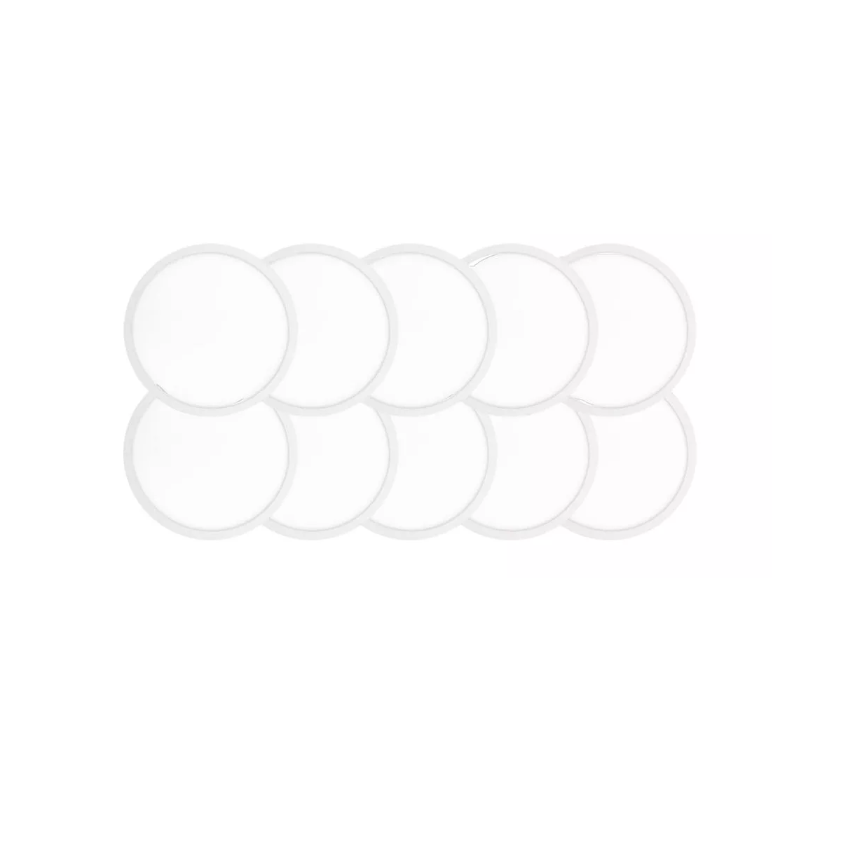 Foto 2 pulgar | Lampara Luminaria Luz 18w Ajustable 175mm Diametro 10 Piezas  Eo Safe Imports Esi-14903 Blanco