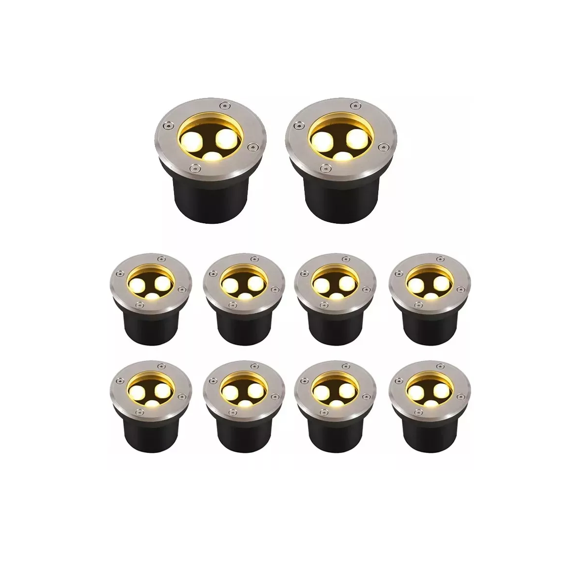 Foto 2 pulgar | Lampara Empotrado Led Piso 3w Luz Calida 10 Pzas Eo Safe Imports Esi-14902 Multicolor