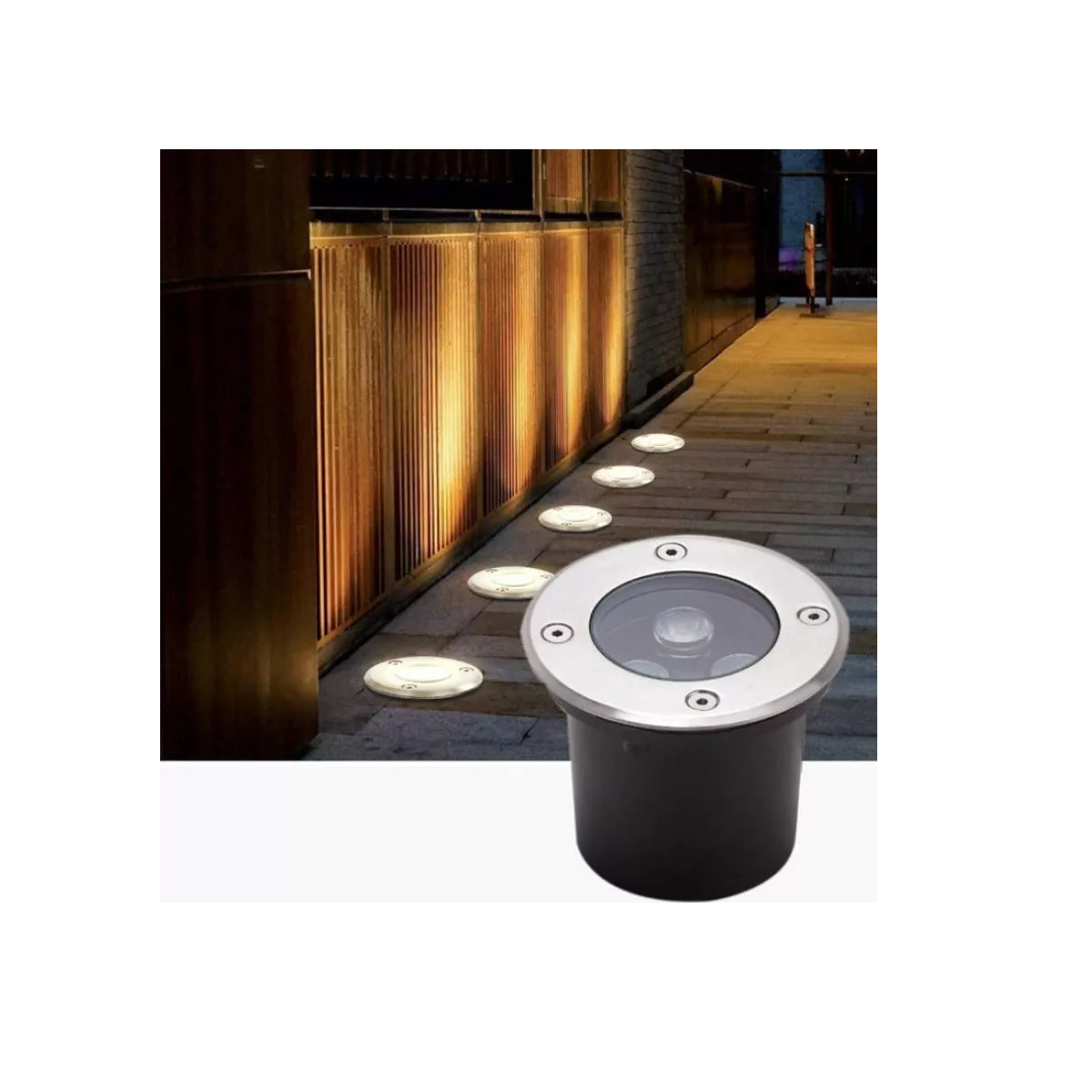 Foto 3 pulgar | Lampara Empotrado Led Piso 3w Luz Calida 10 Pzas Eo Safe Imports Esi-14902 Multicolor