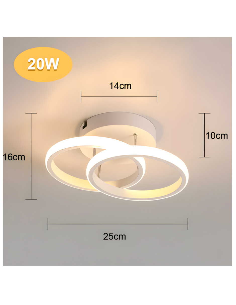 Foto 4 pulgar | Luz De Techo Moderna De Baño Longliv Regulable Led Colgante 3modelos