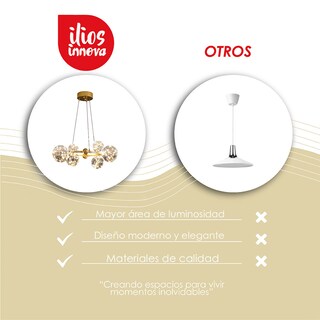 Foto 8 | Lámpara Colgante Redonda Ilios Innova 2288 6