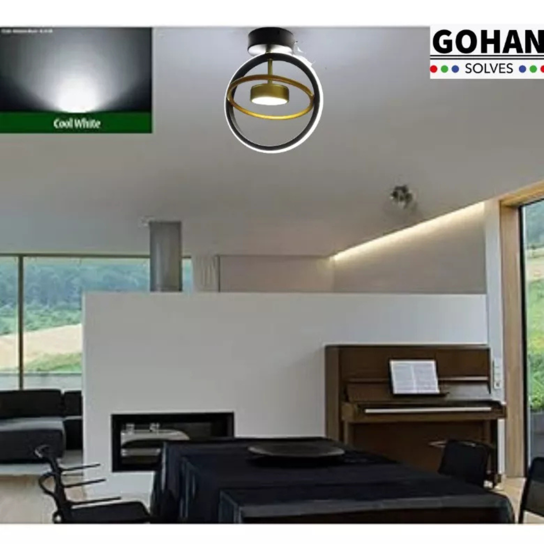 Foto 7 pulgar | Lámpara Led De Techo Y Pared Con Centro Giratorio - Diseño Moderno Y Decorativo, Ideal Para Iluminar Cualquier Espacio