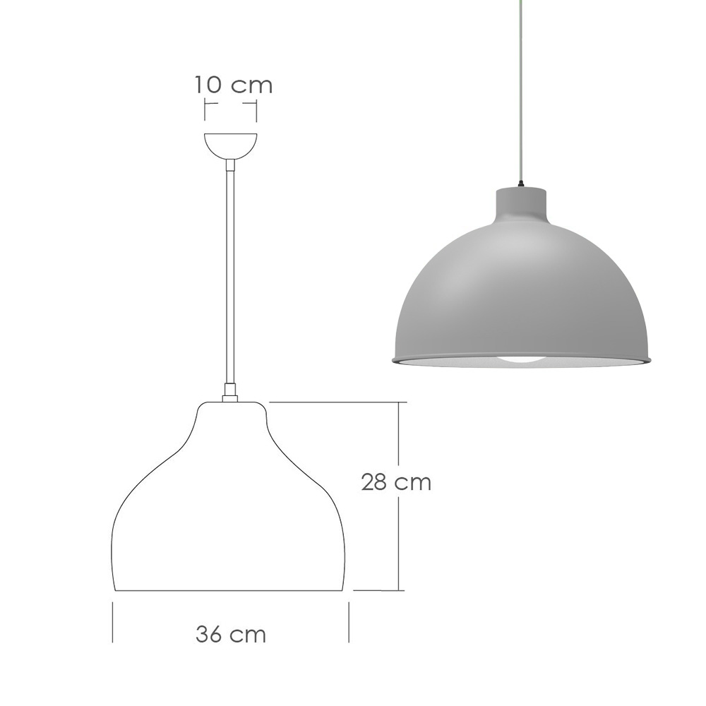 Foto 2 | Ilios Innova | Paquete 3 Lámparas De Techo Colgantes Decorativas Estilo Nórdico Grises