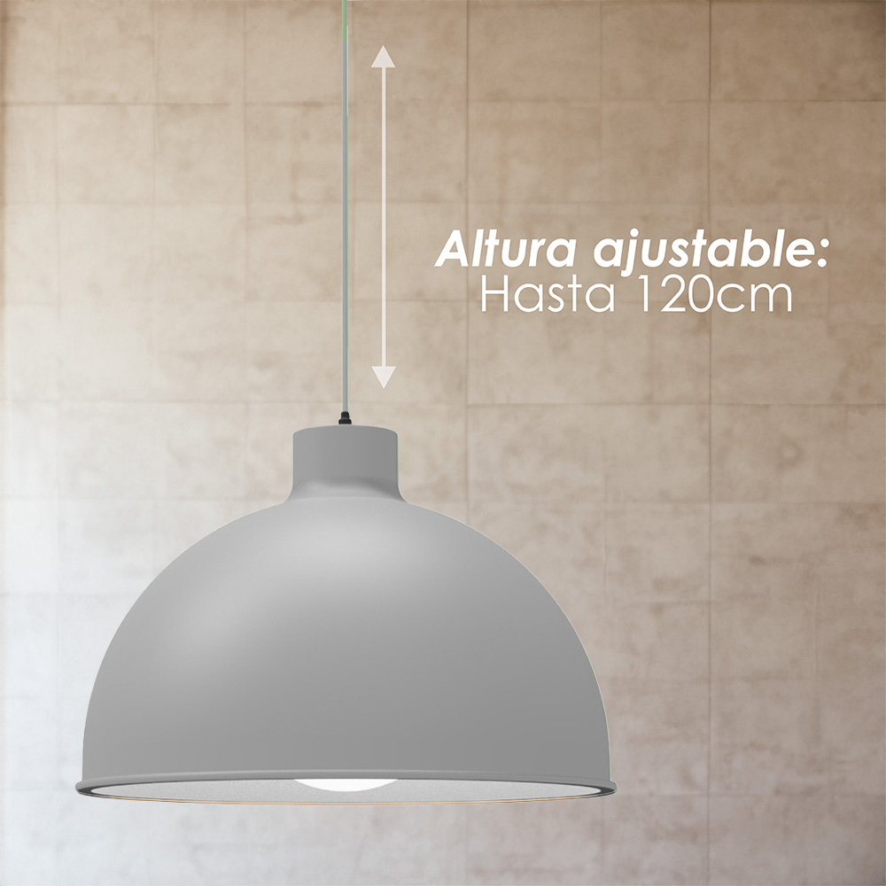 Foto 8 | Ilios Innova | Paquete 3 Lámparas De Techo Colgantes Decorativas Estilo Nórdico Grises