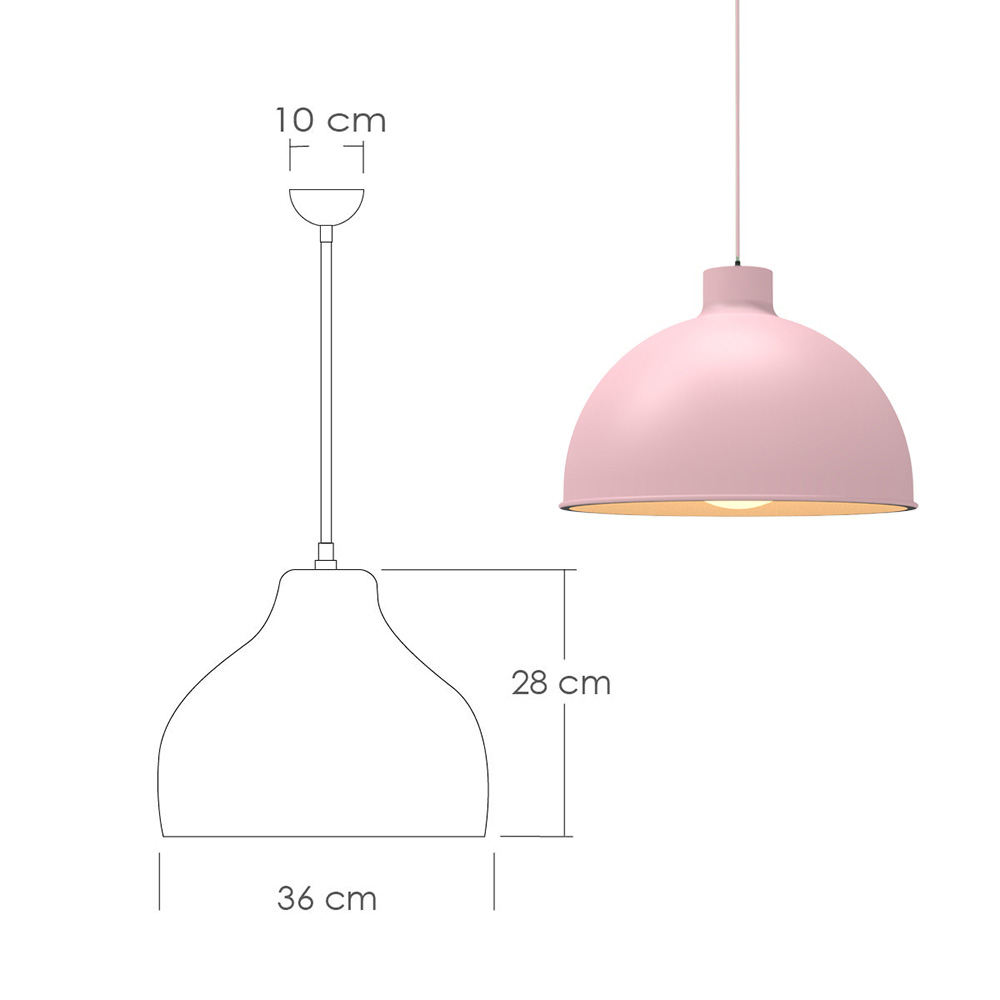 Foto 3 pulgar | Paquete 3 Lámparas de Techo Ilios Innova Colgantes Decorativas Estilo Nórdico Rosas