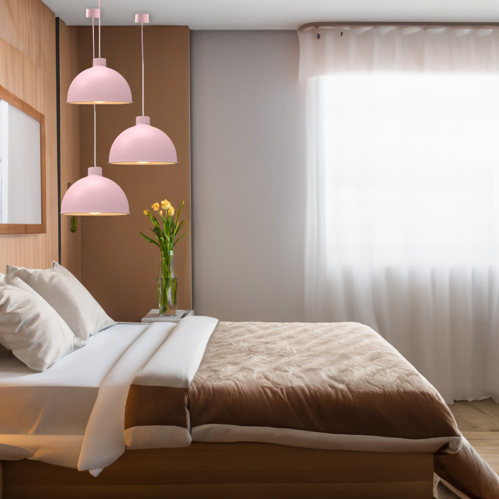 Foto 6 pulgar | Paquete 3 Lámparas de Techo Ilios Innova Colgantes Decorativas Estilo Nórdico Rosas