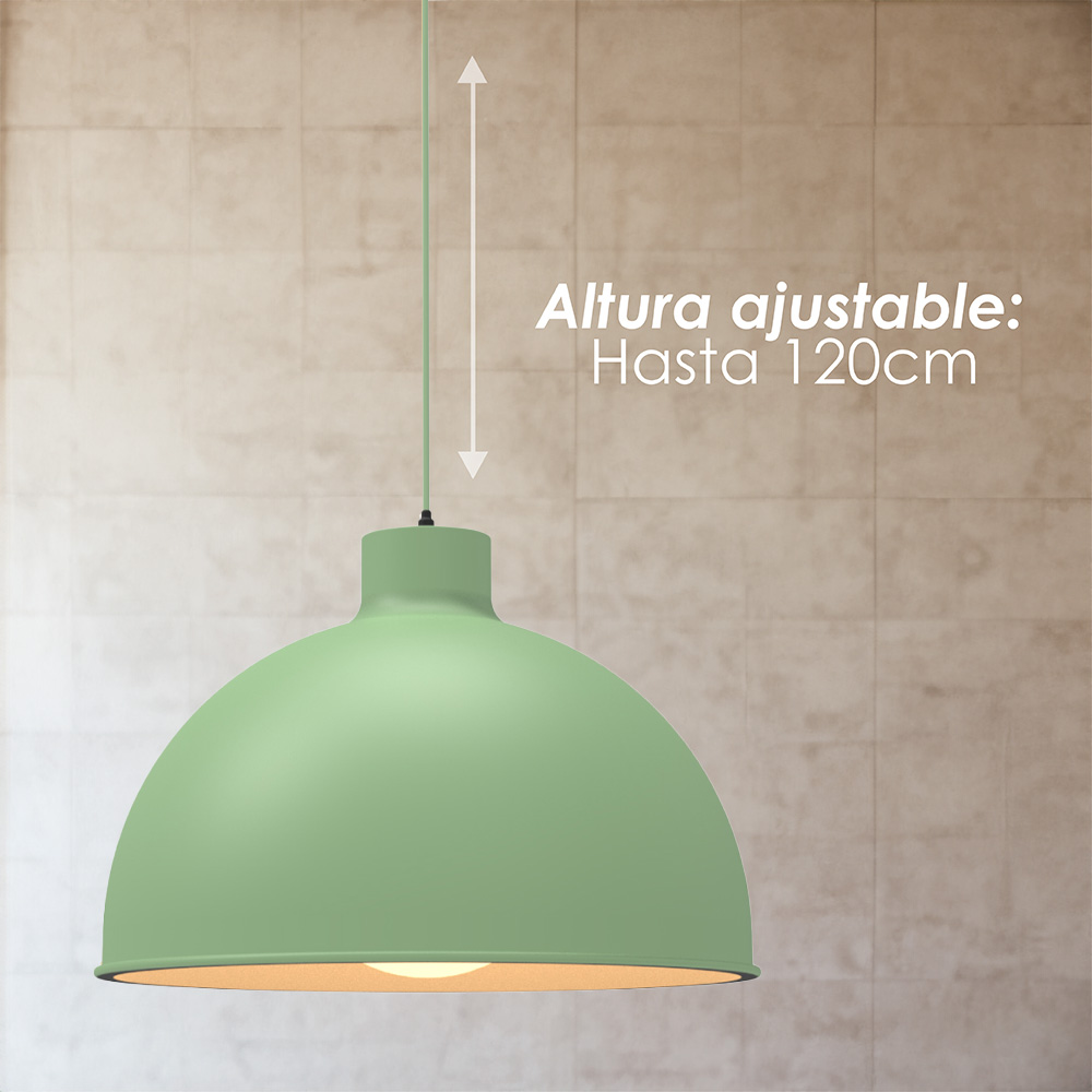 Foto 8 | Ilios Innova | Paquete 3 Lámparas De Techo Colgantes Decorativas Estilo Nórdico Verdes