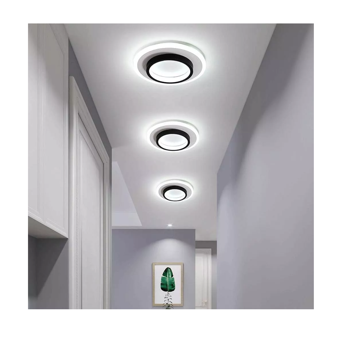 Foto 2 | Lámpara de Techo Led Tricolor Orbicular Eo Safe Imports ESI-16643 Blanco