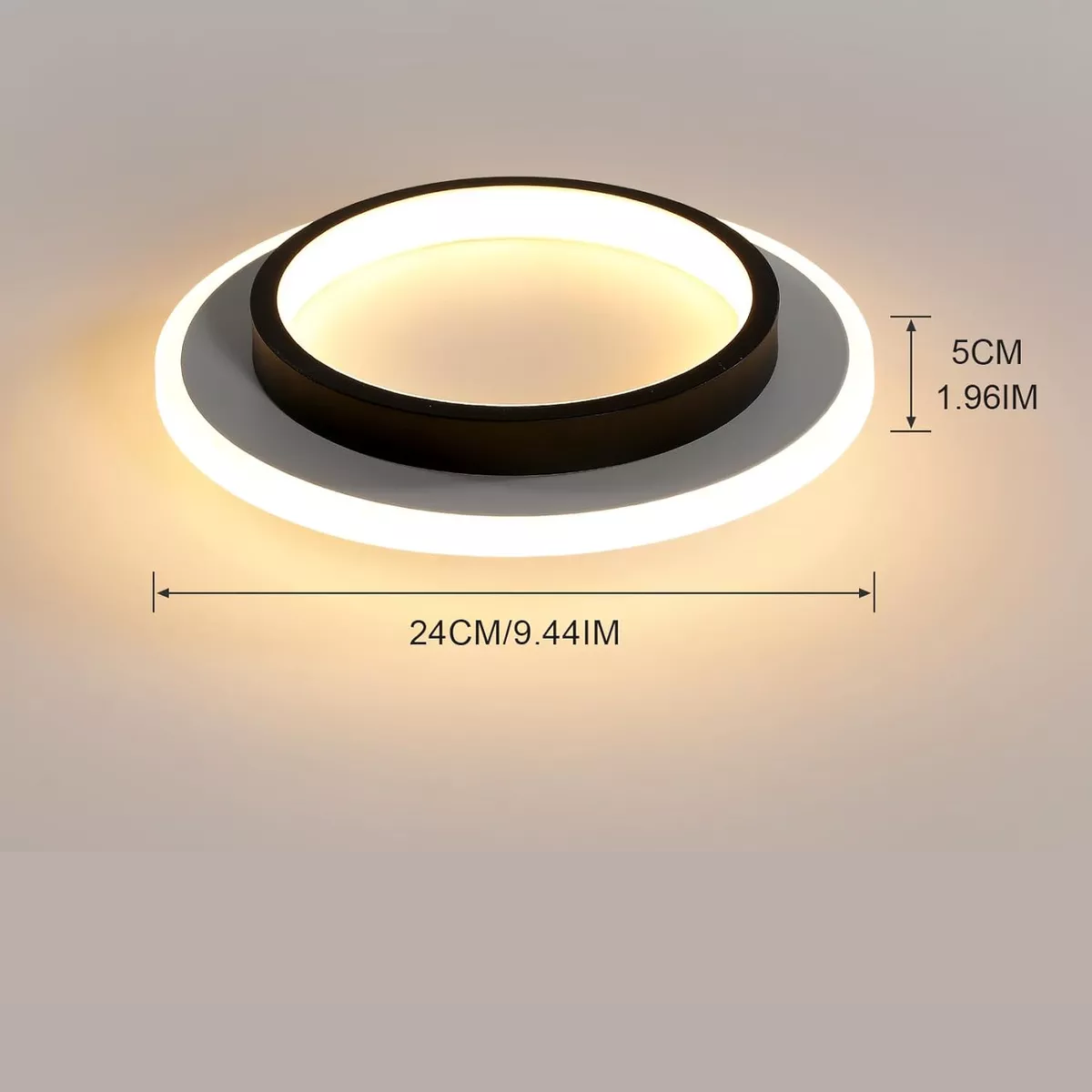 Foto 3 | Lámpara de Techo Led Tricolor Orbicular Eo Safe Imports ESI-16643 Blanco