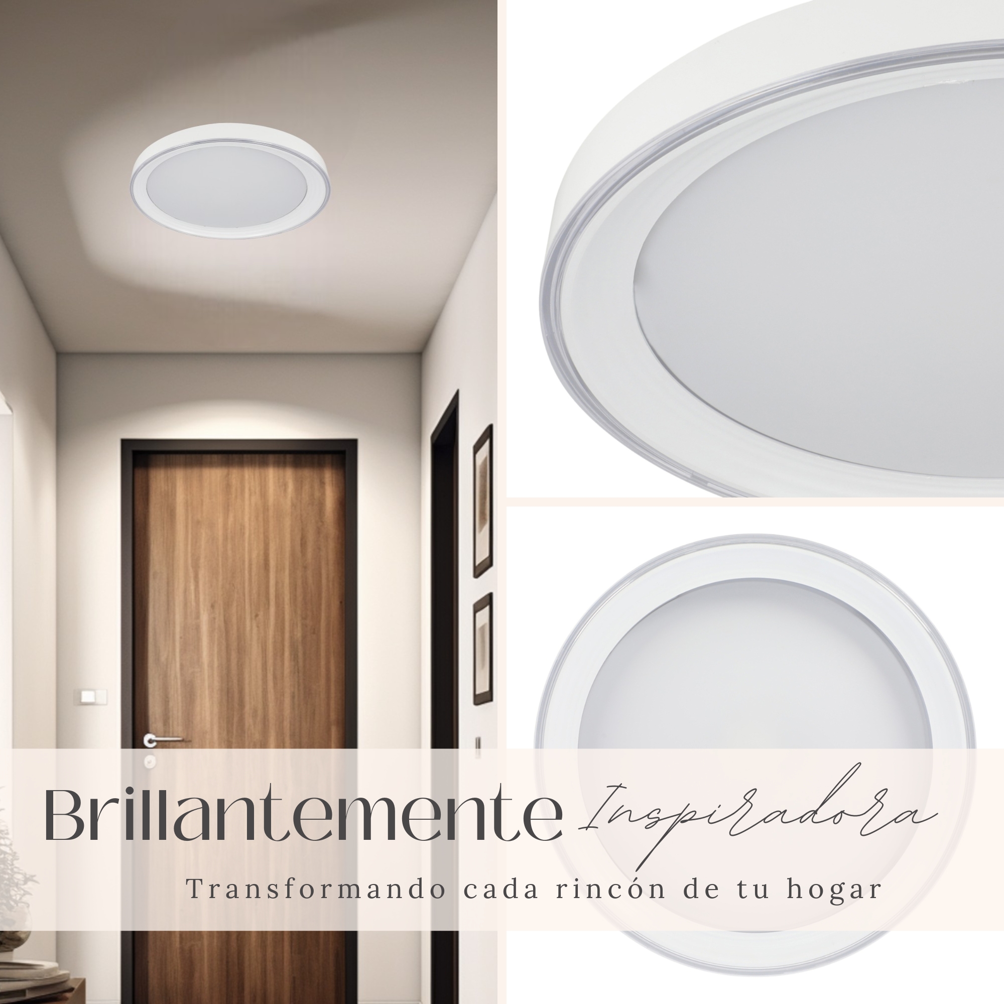 Foto 6 | Lámpara de Techo Modern Blanca