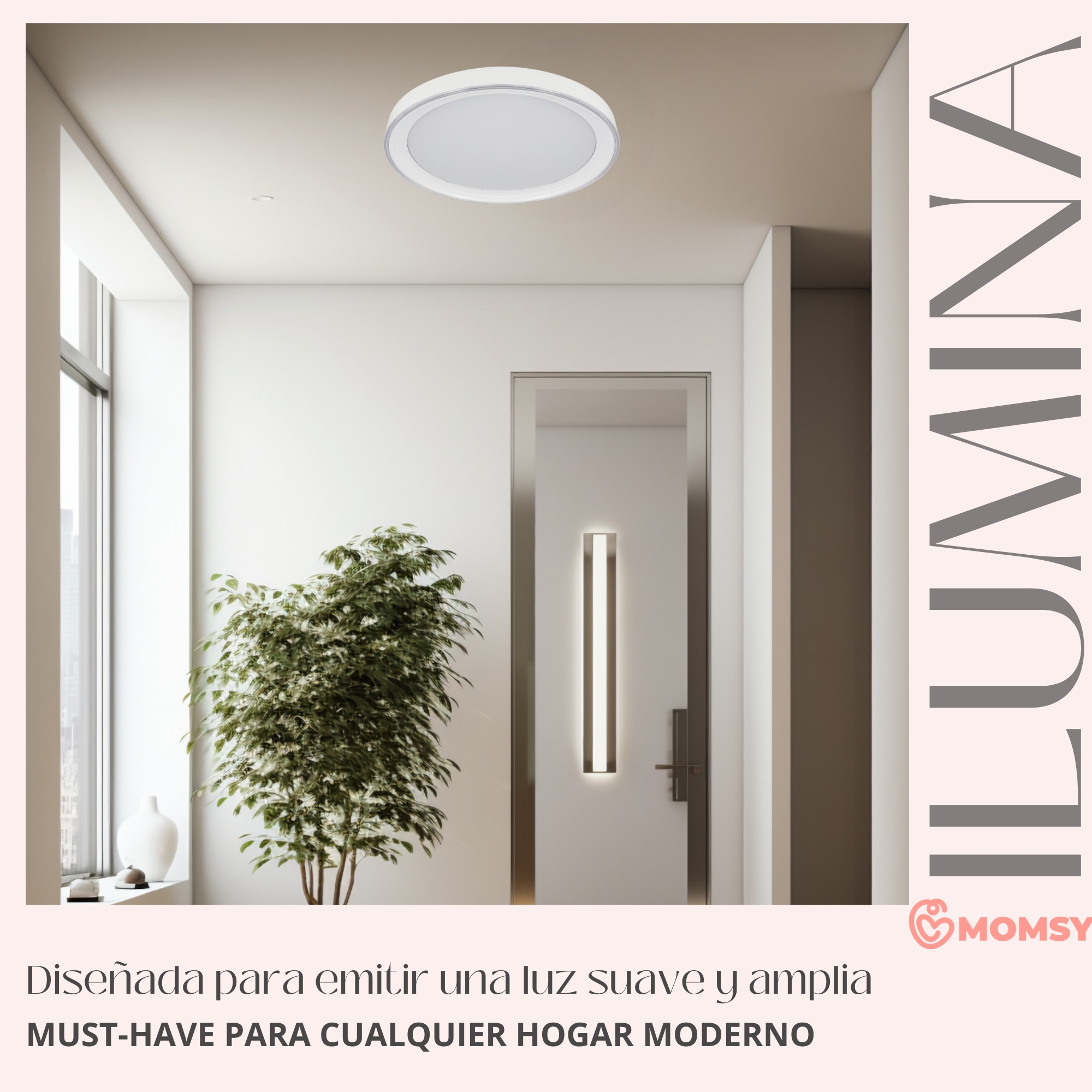 Foto 7 | Lámpara de Techo Modern Blanca