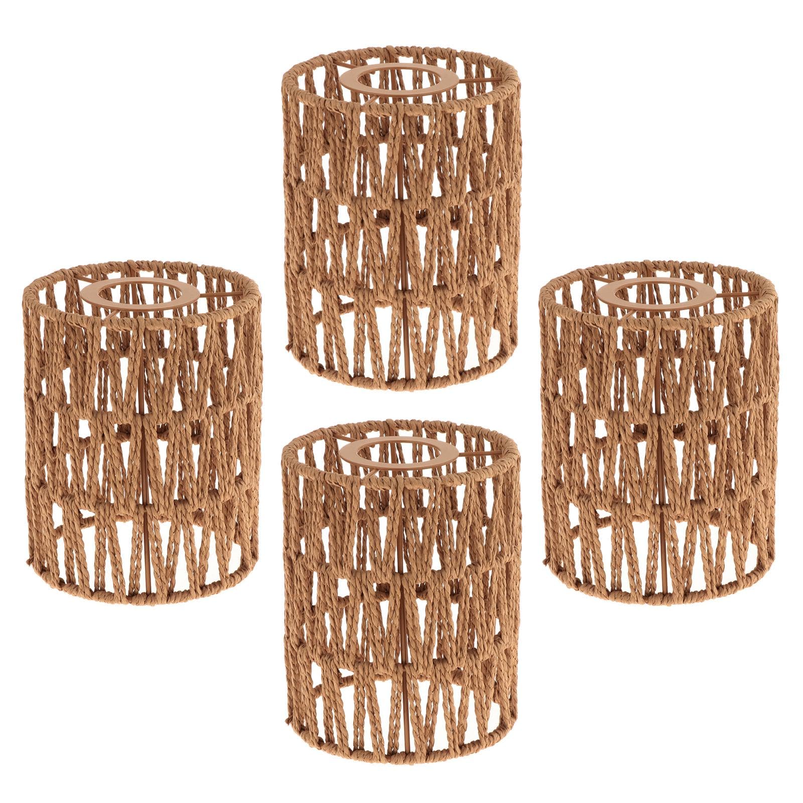 Foto 2 pulgar | Cuerda De Papel Tejida A Mano Para Lámpara Colgante De 12 Cm De Diámetro (paquete De 4) - Venta Internacional.