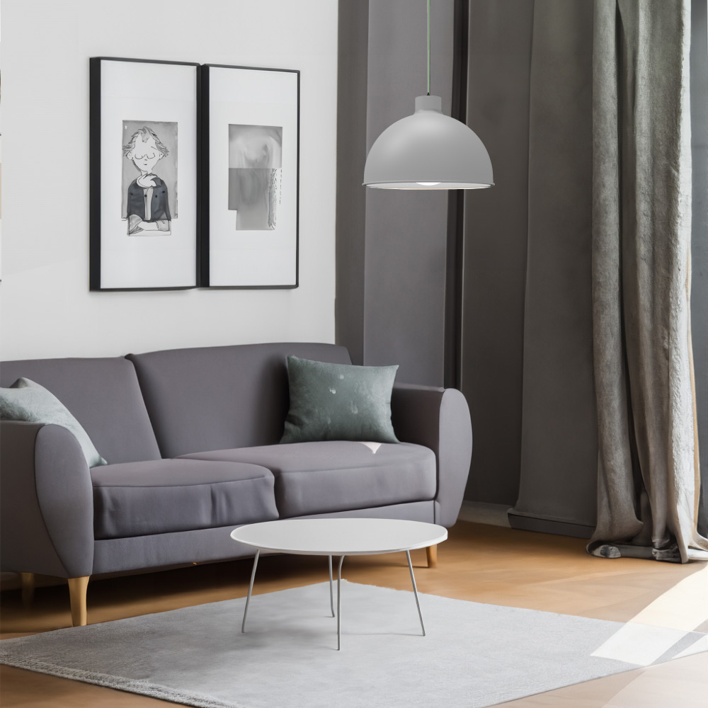 Foto 6 pulgar | Lampara de Techo Colgante Ilios Innova Gris Decorativo Estilo Nórdico Retro Fabricada en Hierro