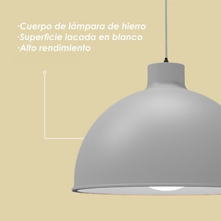 Foto 6 | Lampara de Techo Colgante Ilios Innova Gris Decorativo Estilo Nórdico Retro Fabricada en Hierro