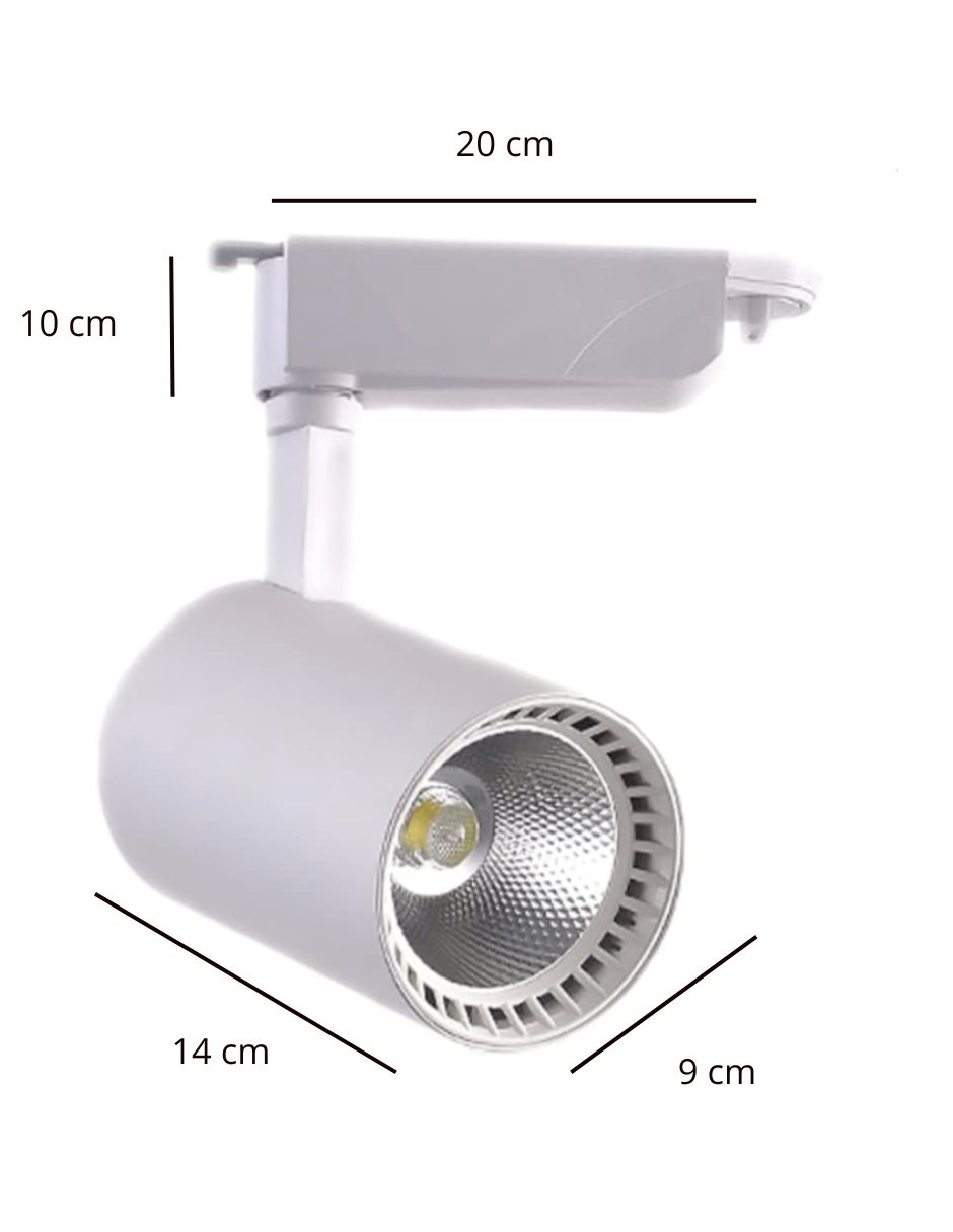 Foto 3 | Luminario Led para Riel 30w Blanco