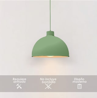 Foto 3 | Lámpara de Techo Colgante Ilios Innova Verde Decorativo Estilo Nórdico Retro Fabricada en Hierro