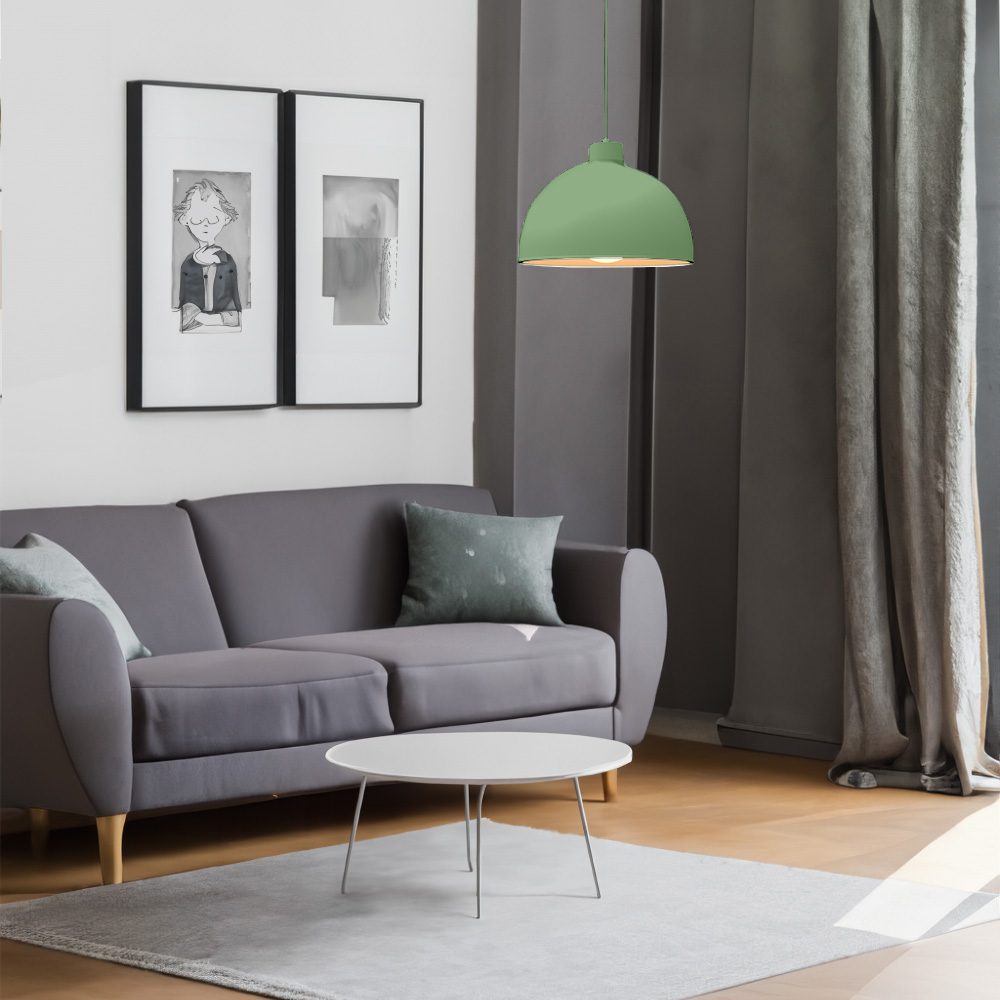 Foto 5 | Lámpara de Techo Colgante Ilios Innova Verde Decorativo Estilo Nórdico Retro Fabricada en Hierro