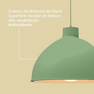 Foto 6 | Lámpara de Techo Colgante Ilios Innova Verde Decorativo Estilo Nórdico Retro Fabricada en Hierro