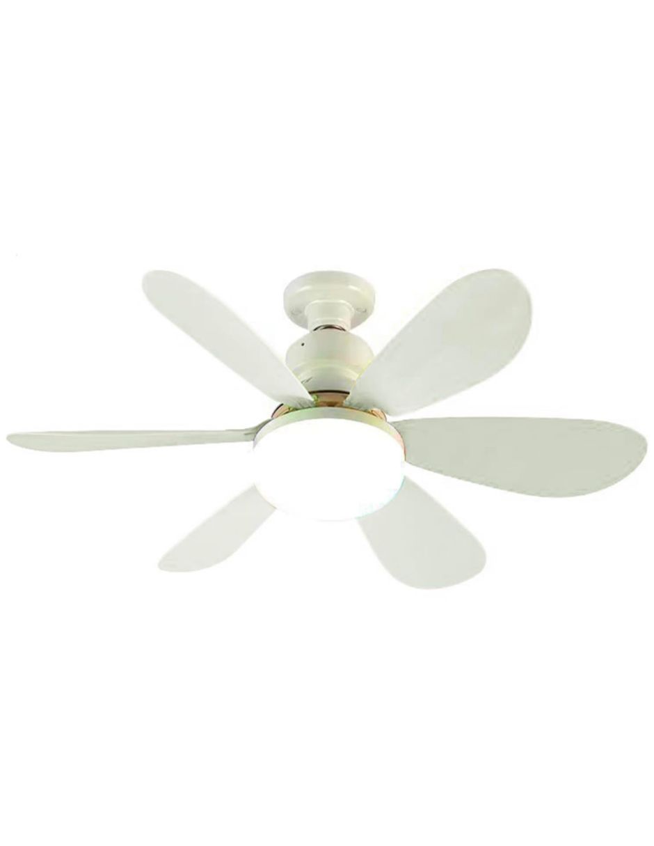 Foto 1 | Ventilador Iluminación Luz Vic 6 Aspas Blancas