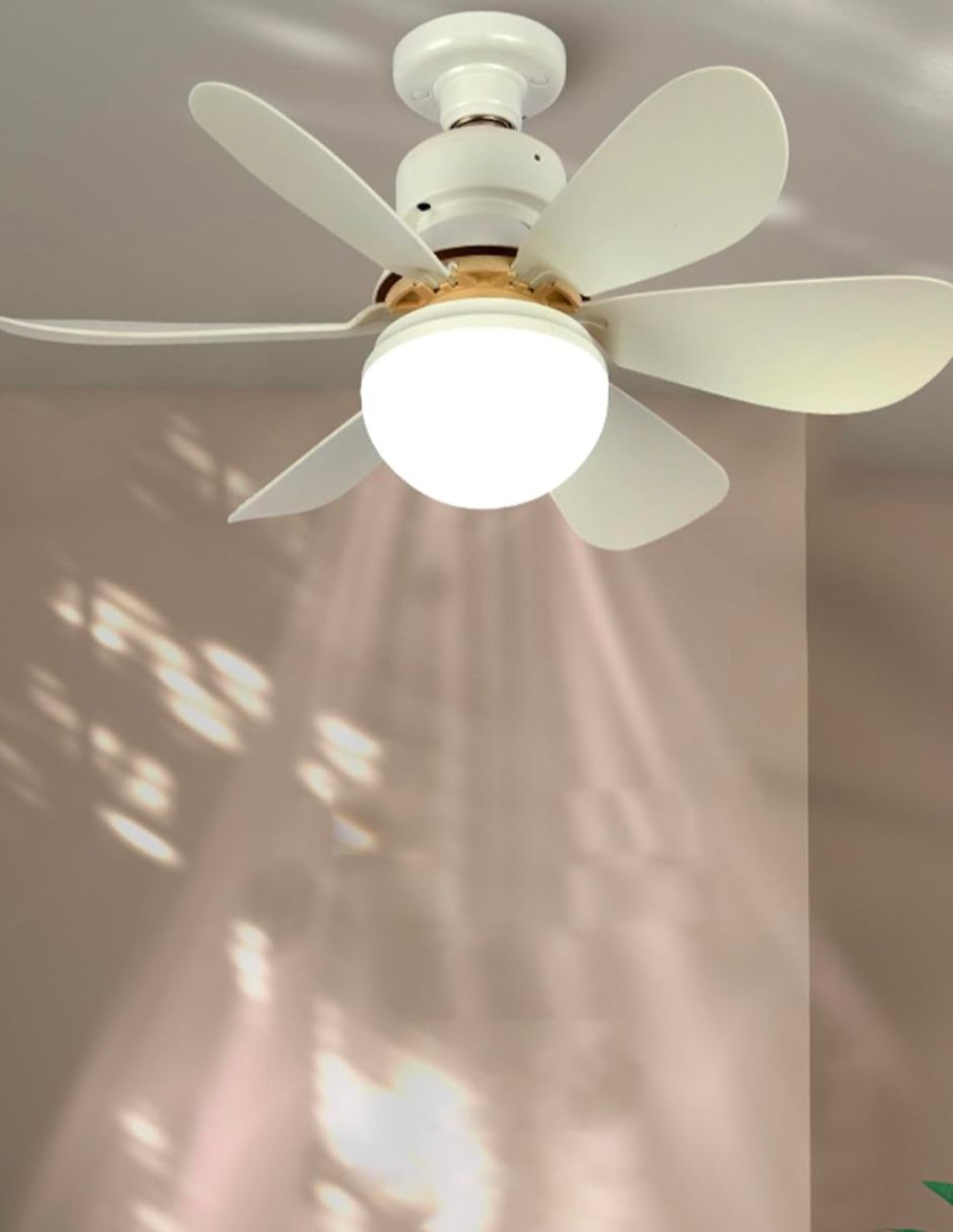 Foto 3 pulgar | Ventilador Iluminación Luz Vic 6 Aspas Blancas
