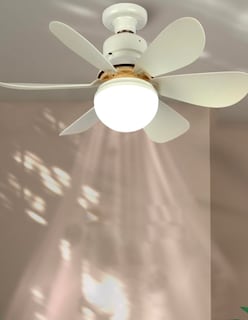 Foto 2 | Ventilador Iluminación Luz Vic 6 Aspas Blancas