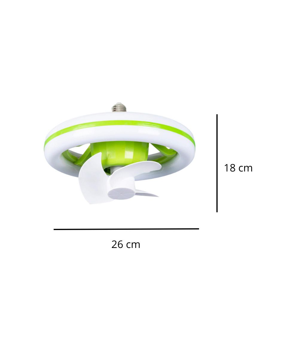 Foto 4 pulgar | Ventilador de Techo con Luz Led