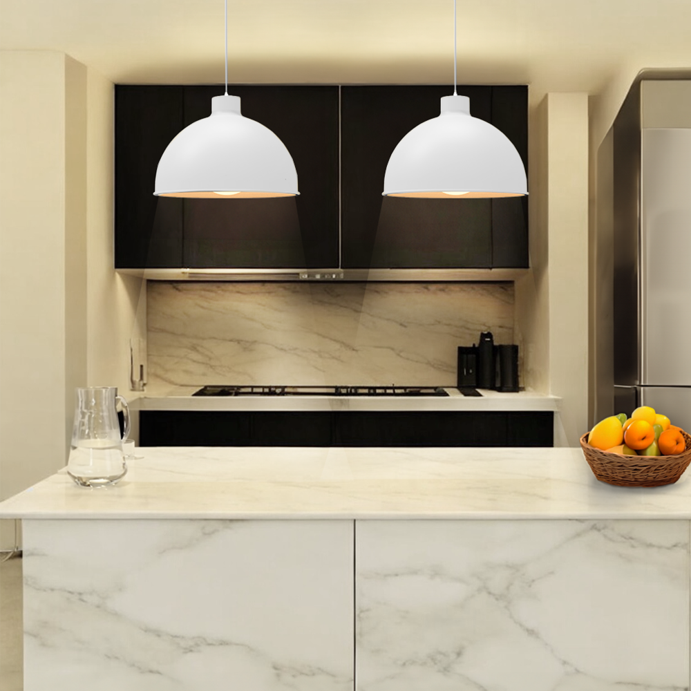 Foto 4 | Lámpara de Techo Colgante Ilios Innova Blanca Decorativo Estilo Nórdico Retro Fabricada en Hierro