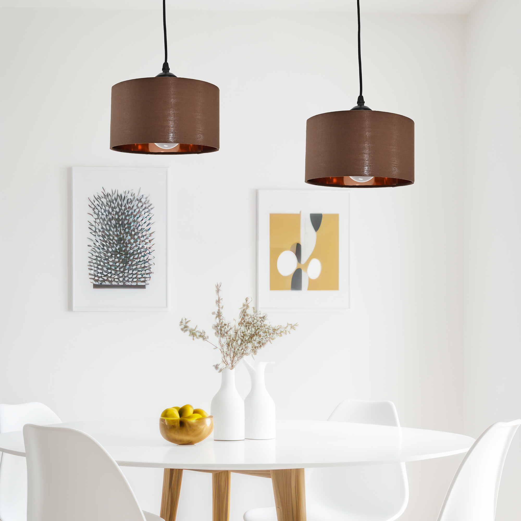 Foto 4 pulgar | Lámpara Colgante Iluminación Luz Vic Deydin Café