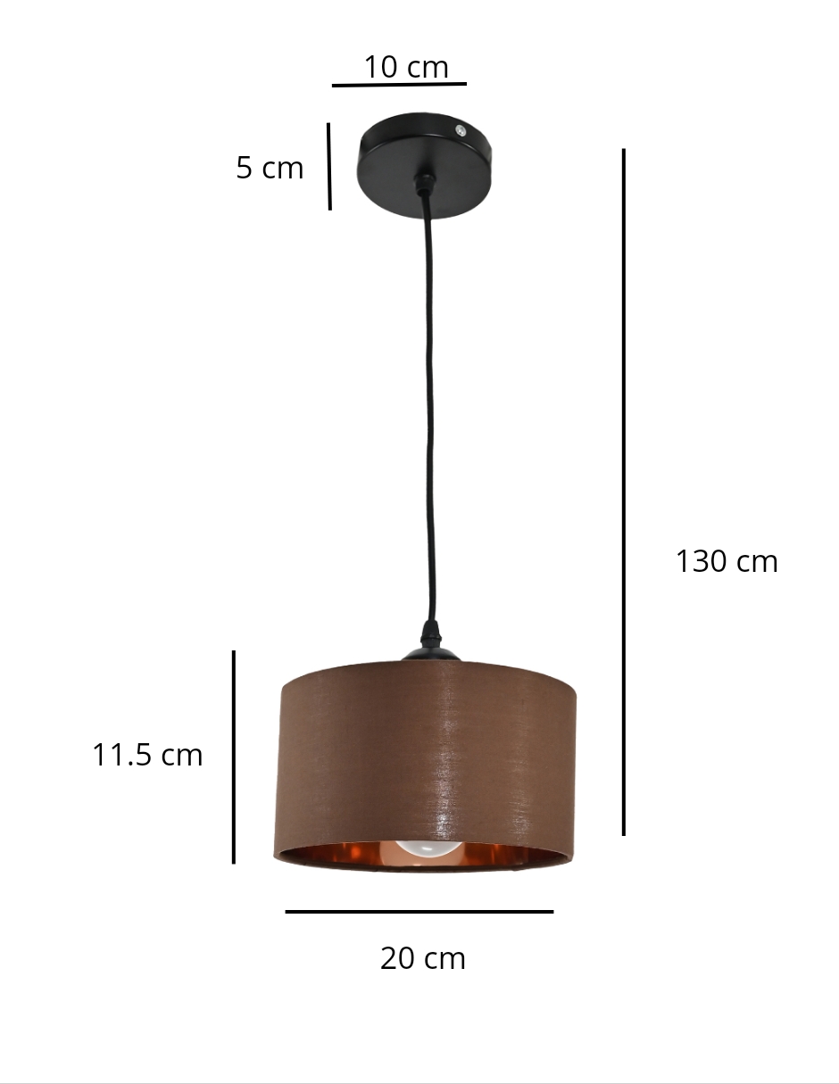 Foto 5 pulgar | Lámpara Colgante Iluminación Luz Vic Deydin Café