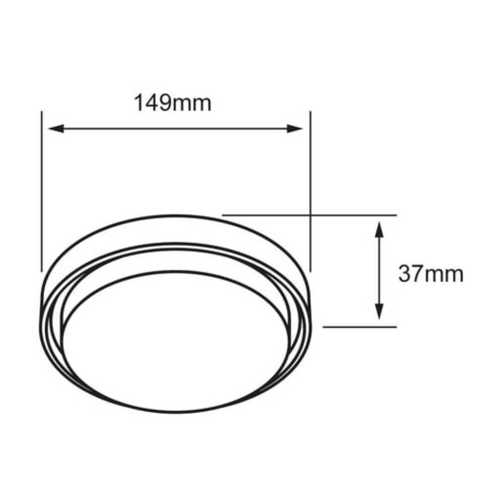 Foto 5 pulgar | Plafón LED Tecnolite Nenque I de 15W 6500K Gris para Interior y Exterior