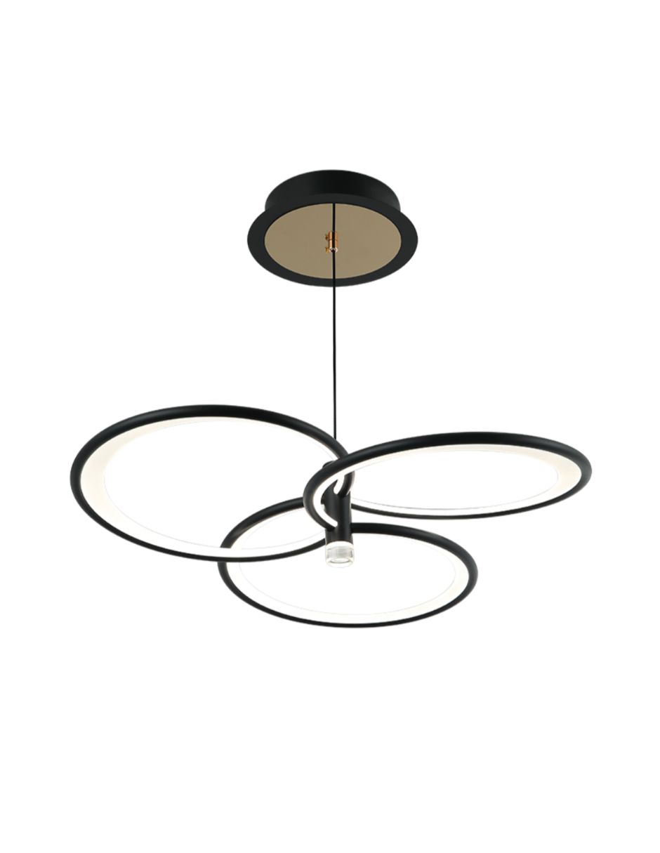 Foto 1 | Lámpara de Techo Iluminación Luz Vic 3 Aros