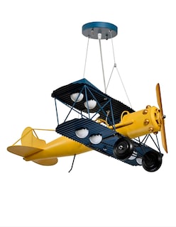 Foto 1 | Lámpara Infantil Iluminación Luz Vic Avioneta Amarilla