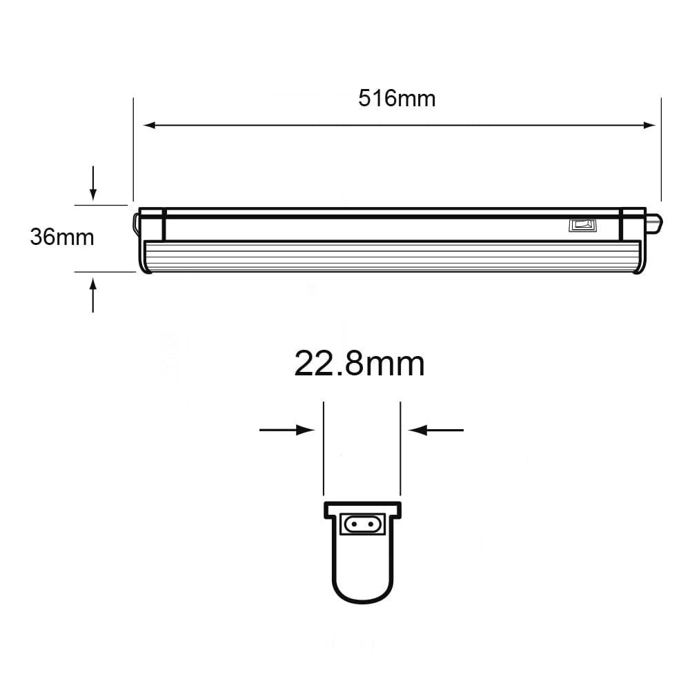 Foto 7 pulgar | Lámpara Lineal Led Tecnolite Pekin Vi Para Sobreponer 7w Luz Blanca Neutra