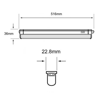 Foto 6 | Lámpara Lineal Led Tecnolite Pekin Vi Para Sobreponer 7w Luz Blanca Neutra