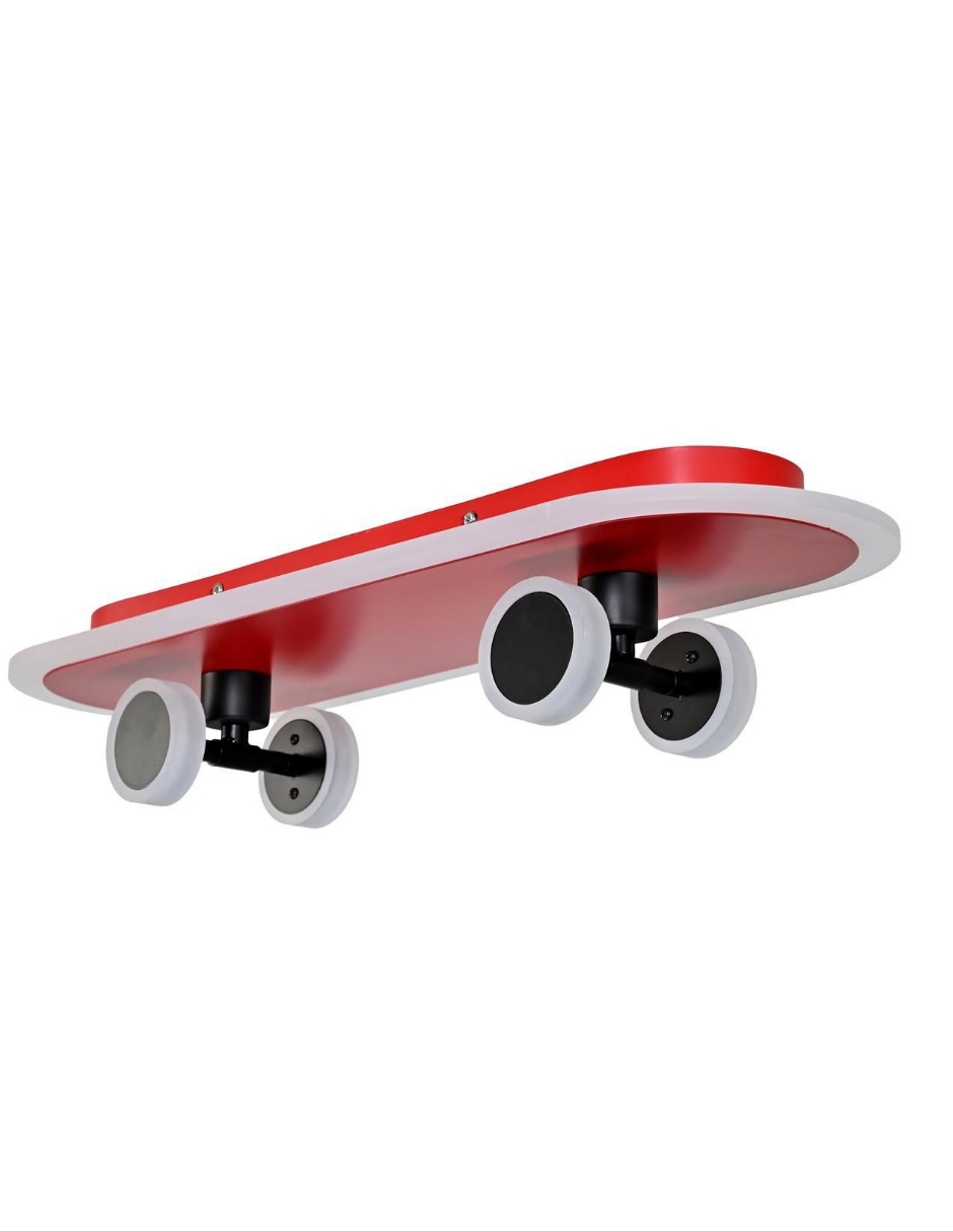 Lampara Infantil Patineta Rojo