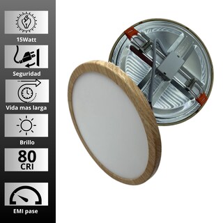 Foto 4 | 5 Piezas Plafon Redondo Led Empotrado 15w