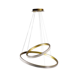 Foto 1 | Lámpara De Techo Led 3 Niveles Cosmos Doble Anillo-diamante