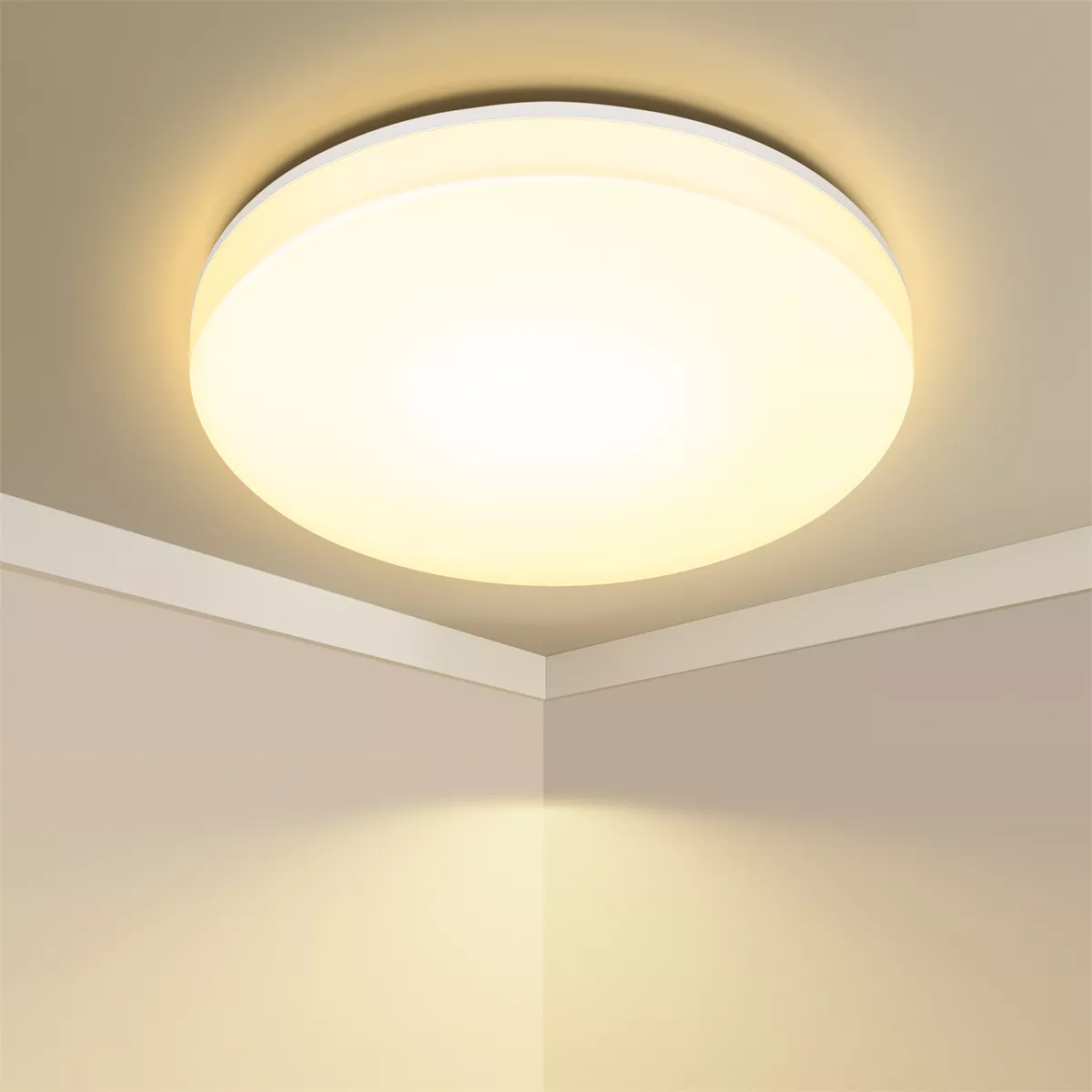 Foto 1 | Lampara De Techo Sobreponer Led 18w Luminaria Plafon Blanca